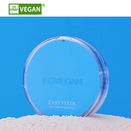 Easy Fixer Vegan Powder Compact Facial Transparent Colorless Powder 9.5g